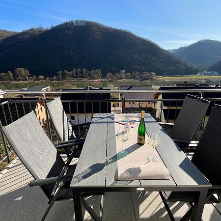 Ferienwohnung Moseltraum, 1-6 Pers, Mit 3 Schlafzimmer Und Panoramabalkon Müden Exteriör bild